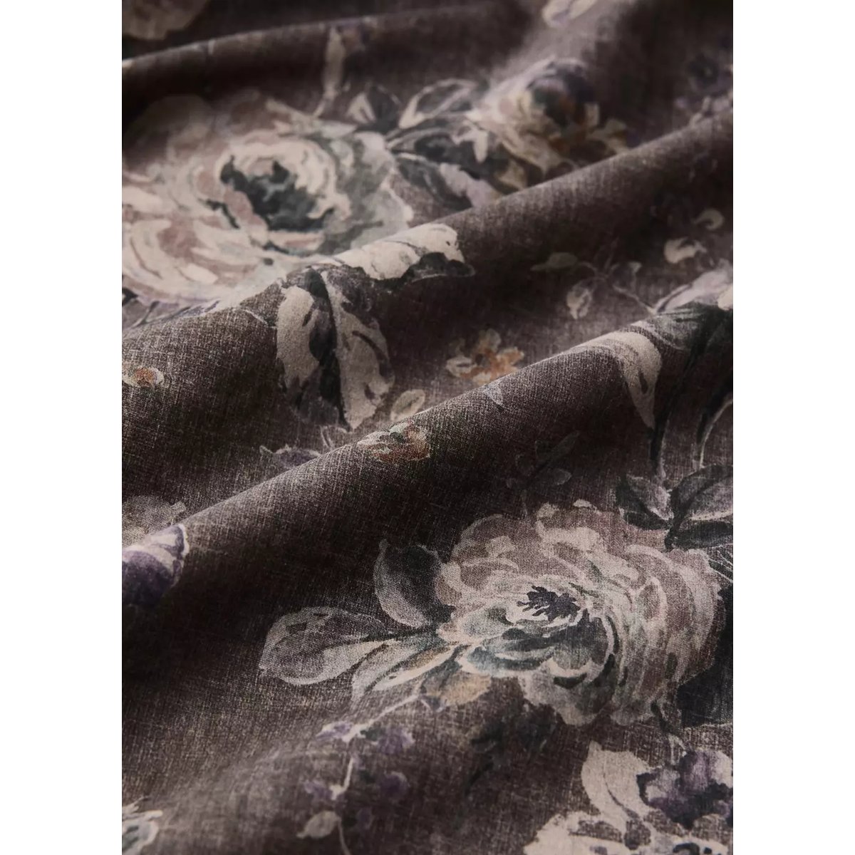 Housse de couette en percale de coton 100 % Lit 150/160 cm marron, MANGO HOME
