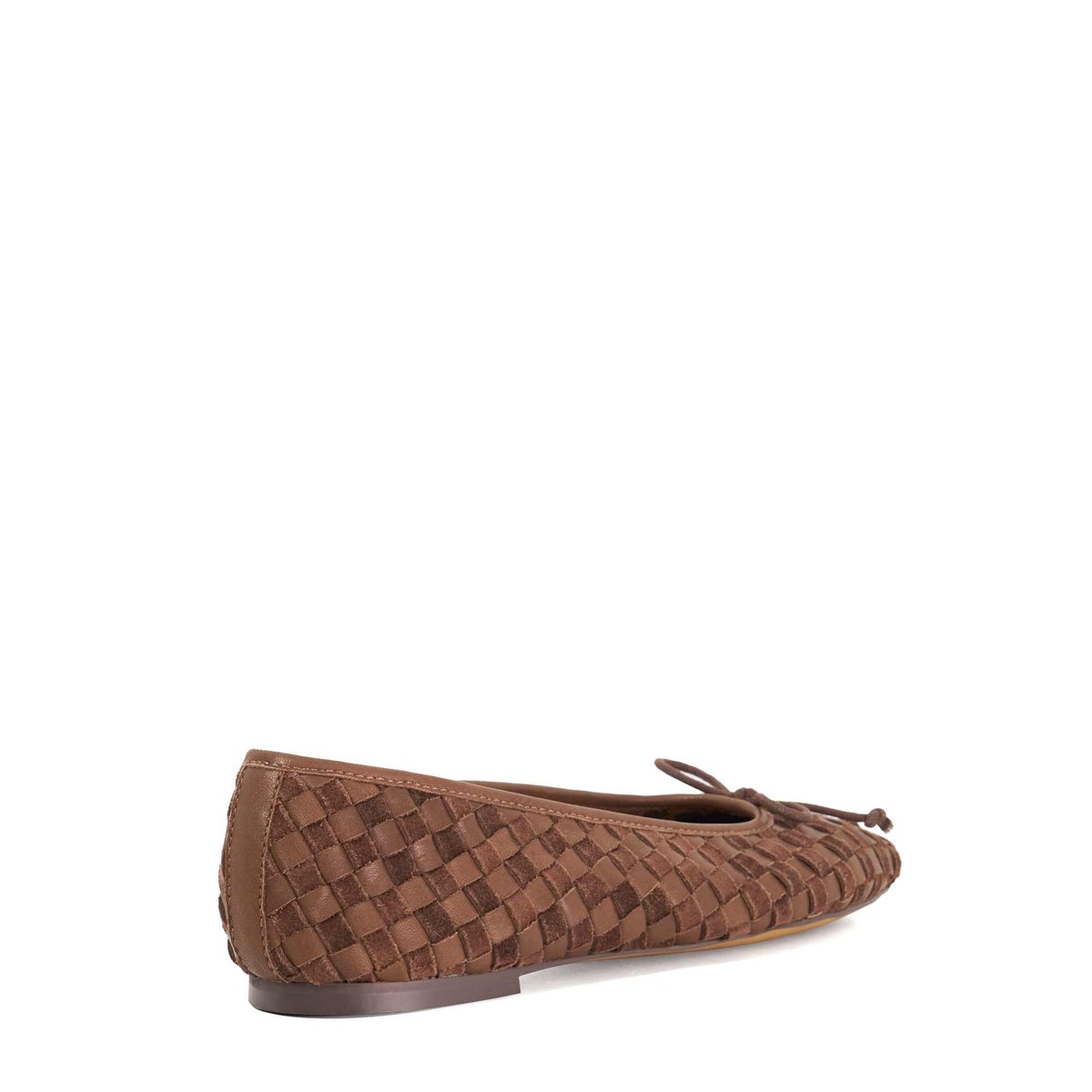 Ballerines tissées - Wide Fit HEAT brown-leather mix, DUNE LONDON