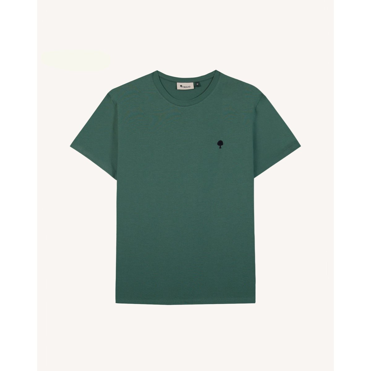 T-shirt en maille vert clair grisé, FAGUO