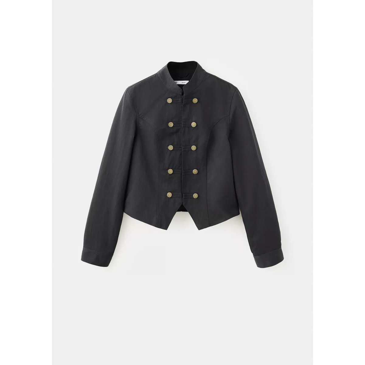 Veste boutonnée black denim, MANGO TEEN