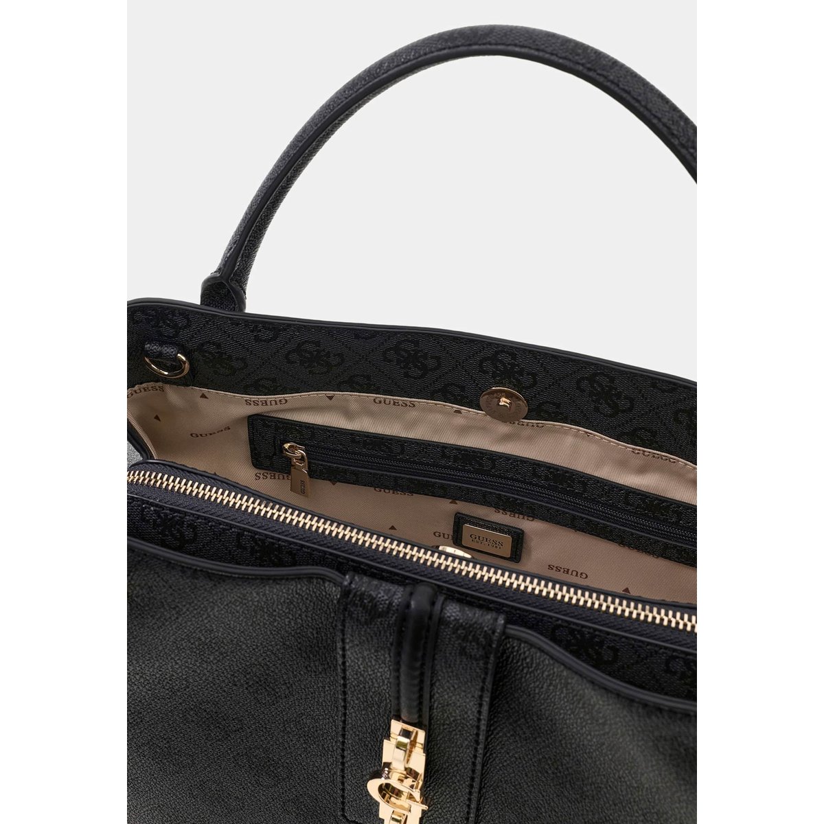 Sac Tote Avec Logo Yvonne gris, GUESS