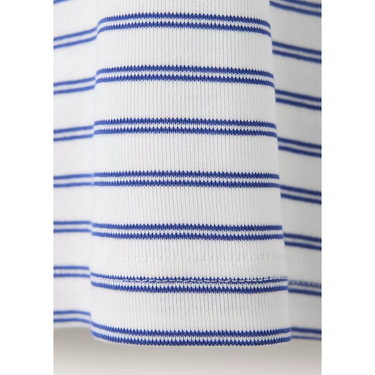 T-shirt 100 % coton rayures blanc, MANGO MAN