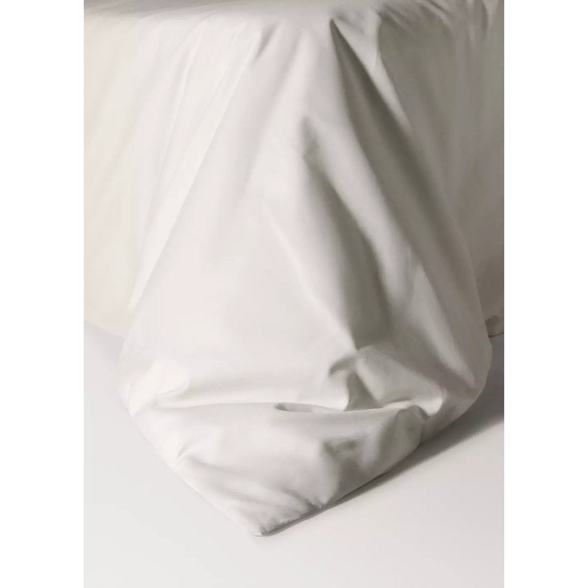 Housse de couette coton satin 1000 fils lit 135/140 cm écru, MANGO HOME