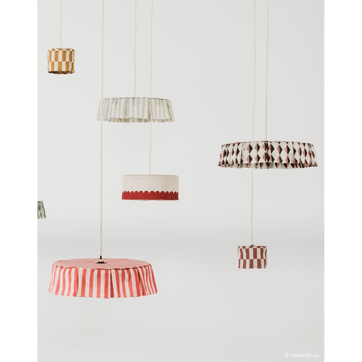 Abat-jour pour suspension VIBES auburn black harlequin, NOBODINOZ