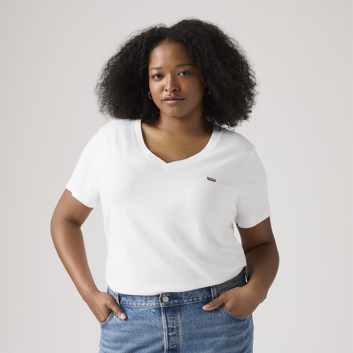 T-shirt a maniche corte bianco, LEVI’S PLUS