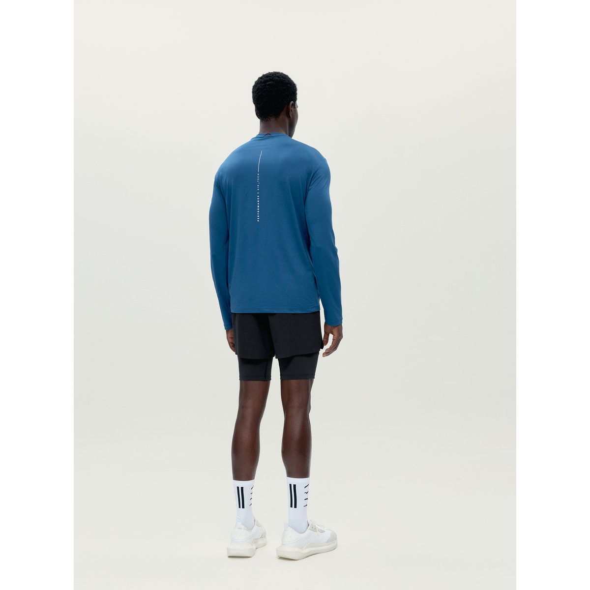 T-shirt de sport homme Strive Manches courtes séchage rapide bleu mer, BORN