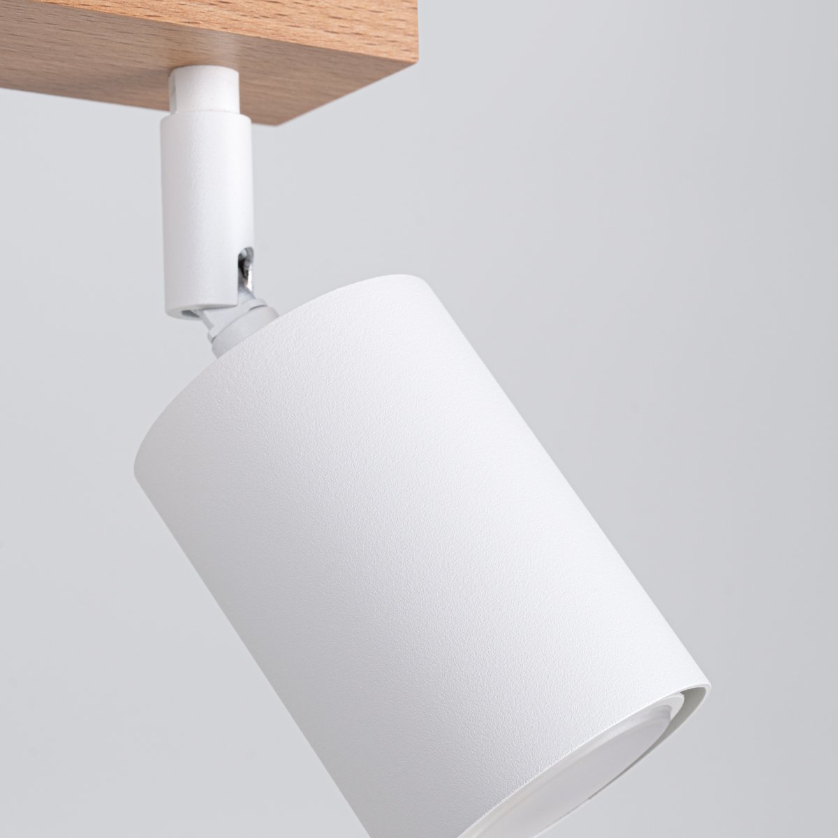 Plafonnier Acier Bois/Blanc GU10 3 Verdo Line marron, EDEN