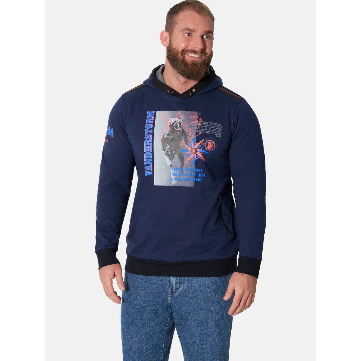 Sweatshirt FINNGARD bleu foncé, JAN VANDERSTORM