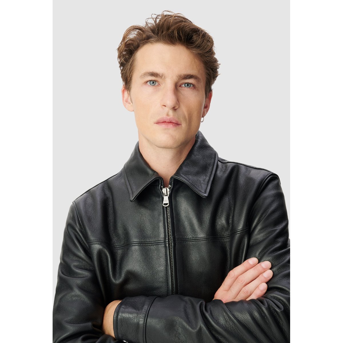 Blouson cuir noir, IKKS