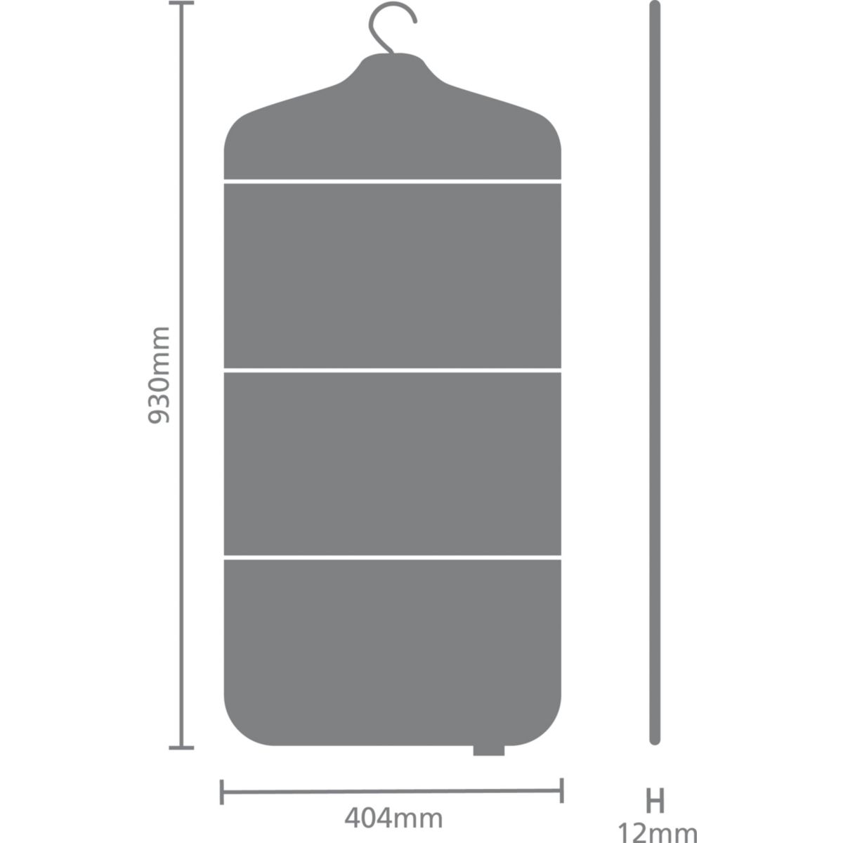 Housse table à repasser Planche défroisseur pliable pepper Black pepper black, BRABANTIA