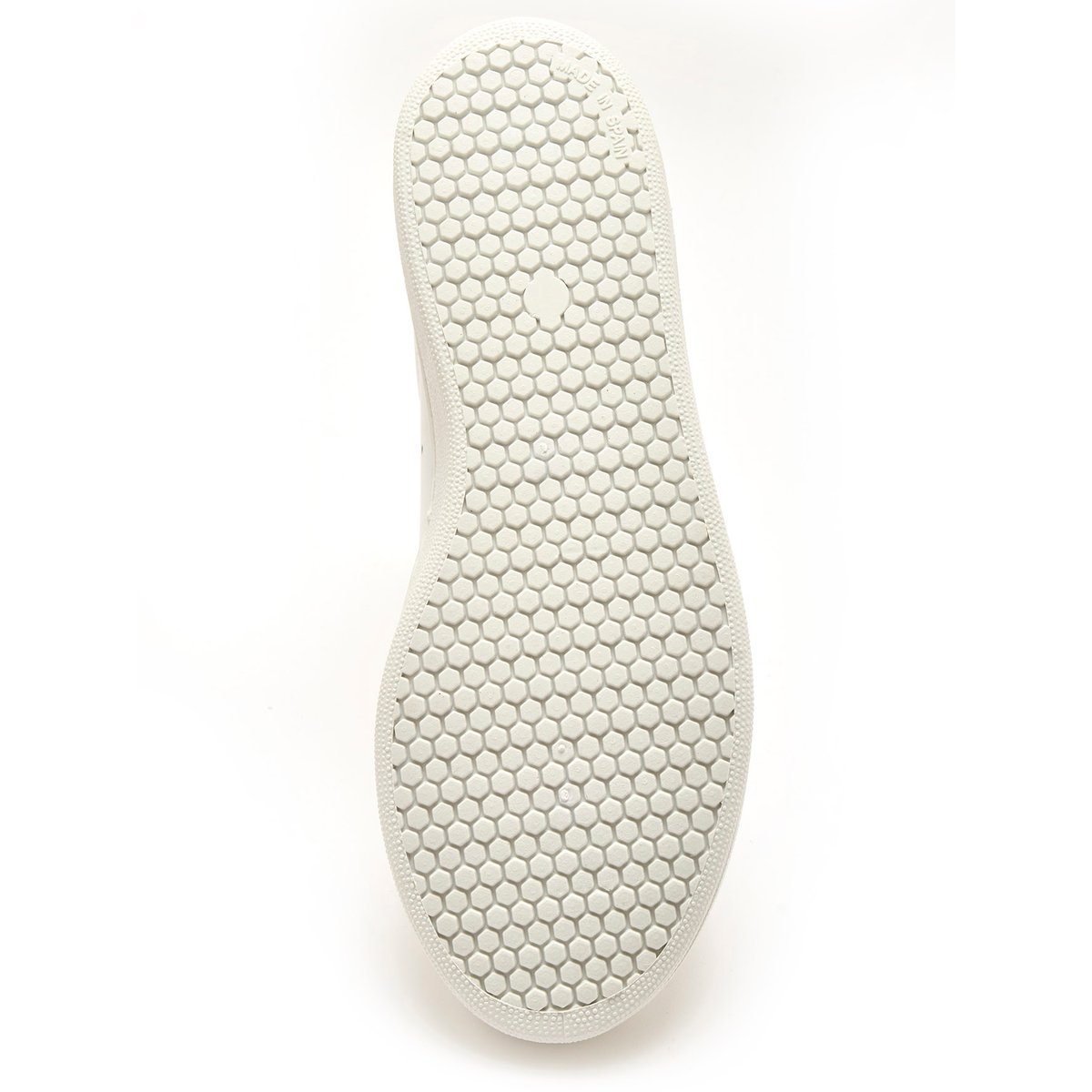 Baskets cuir zippées et lacées blanc/doré, PEDICONFORT