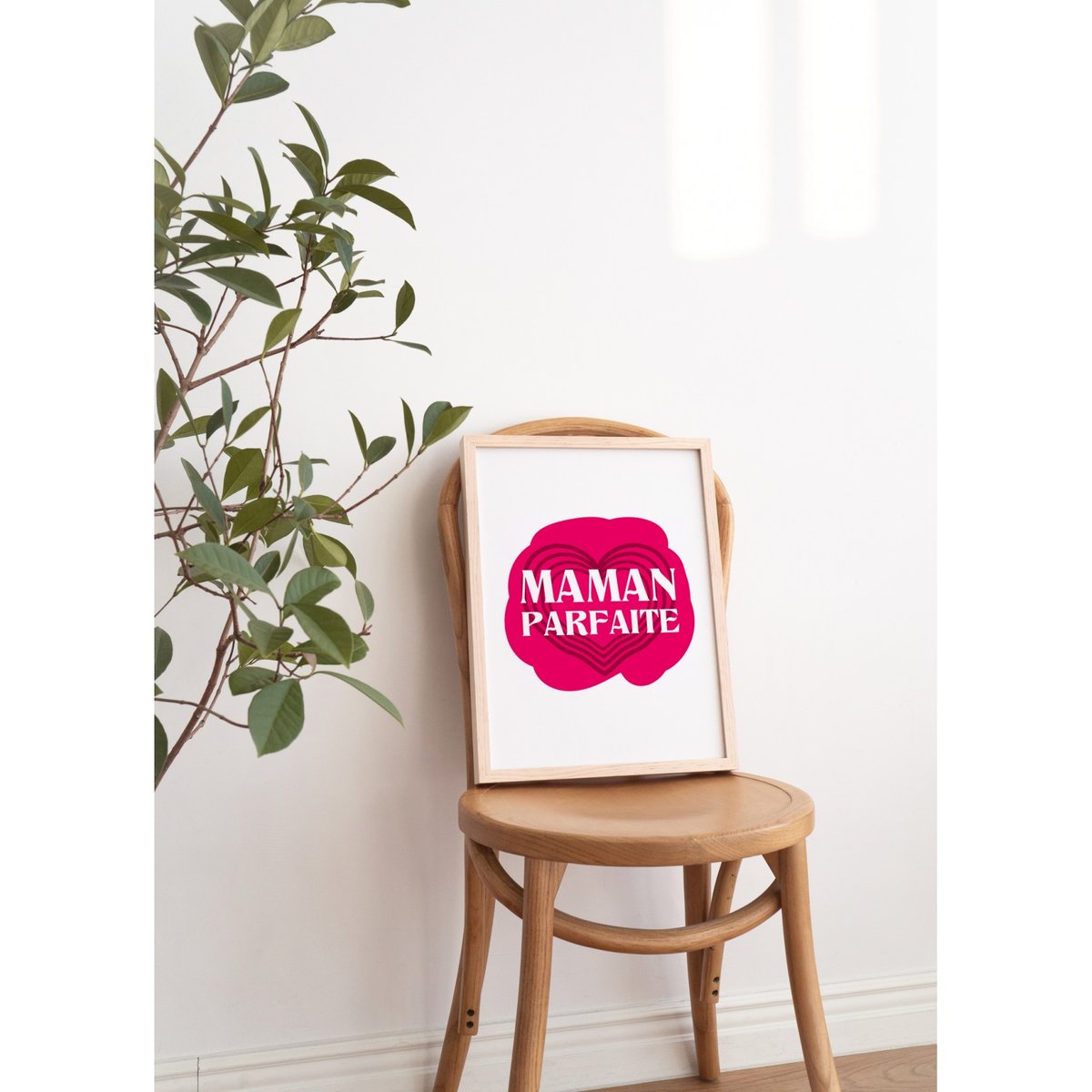 Affiche Maman Parfaite blanc, L'AFFICHERIE
