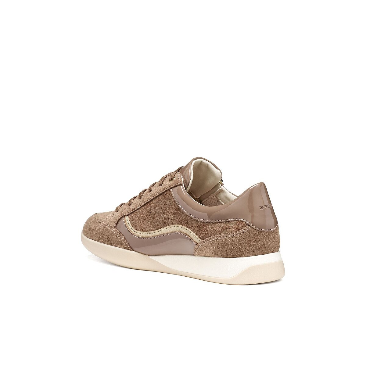 Zapatillas con cremallera y cordones MYRIA marrón, GEOX