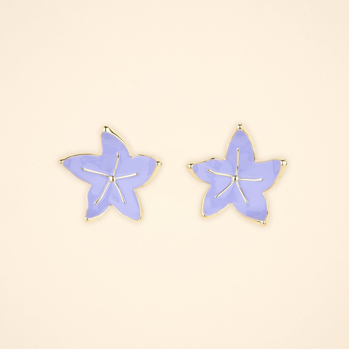 Boucles d'oreilles CAMPANULE violet, COUCOU SUZETTE