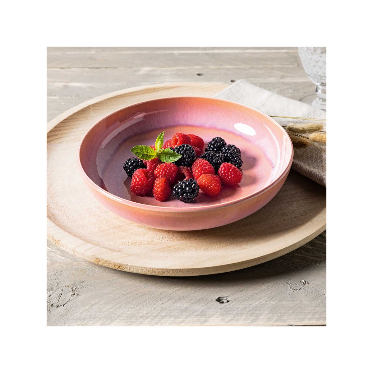 Assiette Creuse À Pâtes PERLEMOR rose pâle, LIKE. BY VILLEROY & BOCH