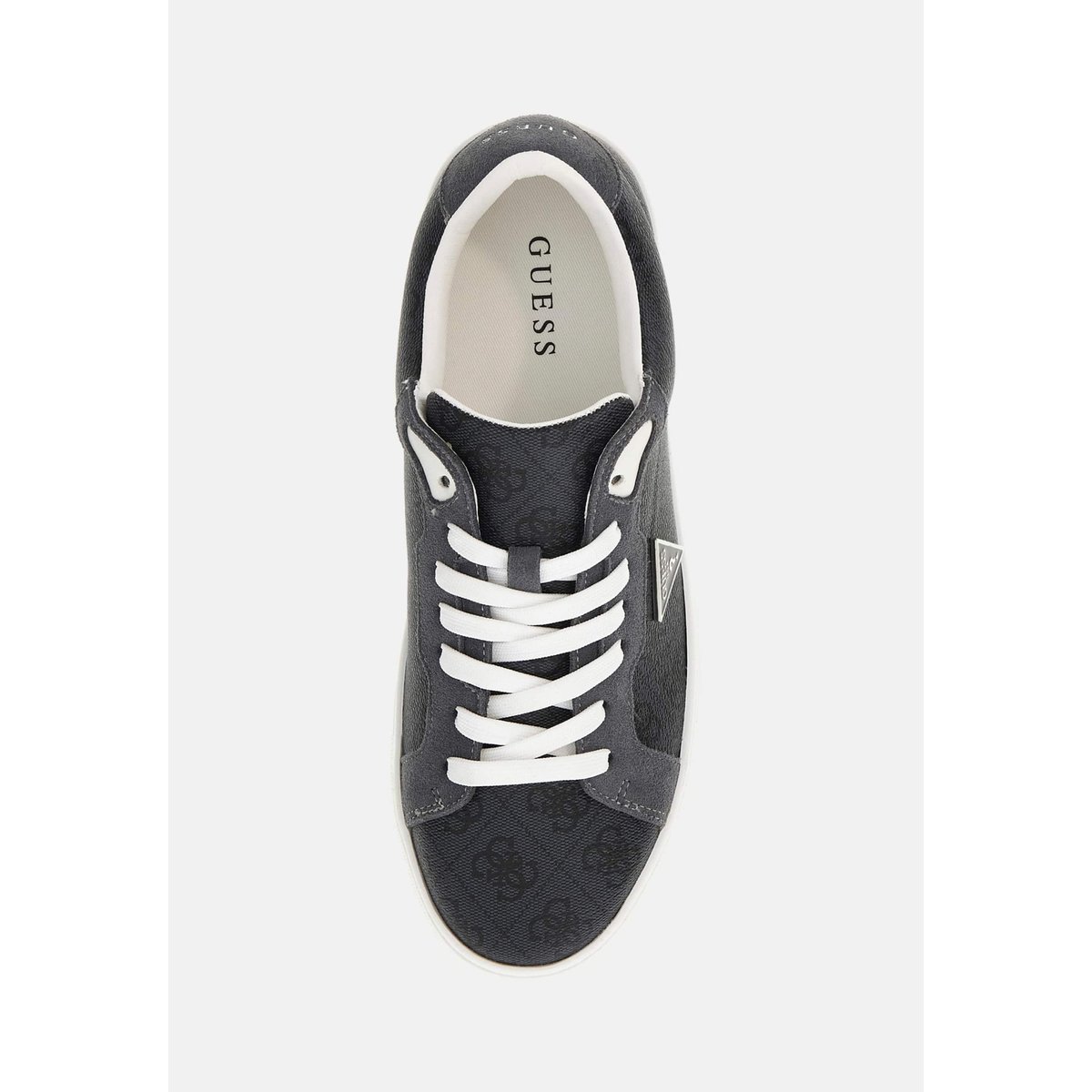 Sneakers Todi Cuir Mélangé noir, GUESS
