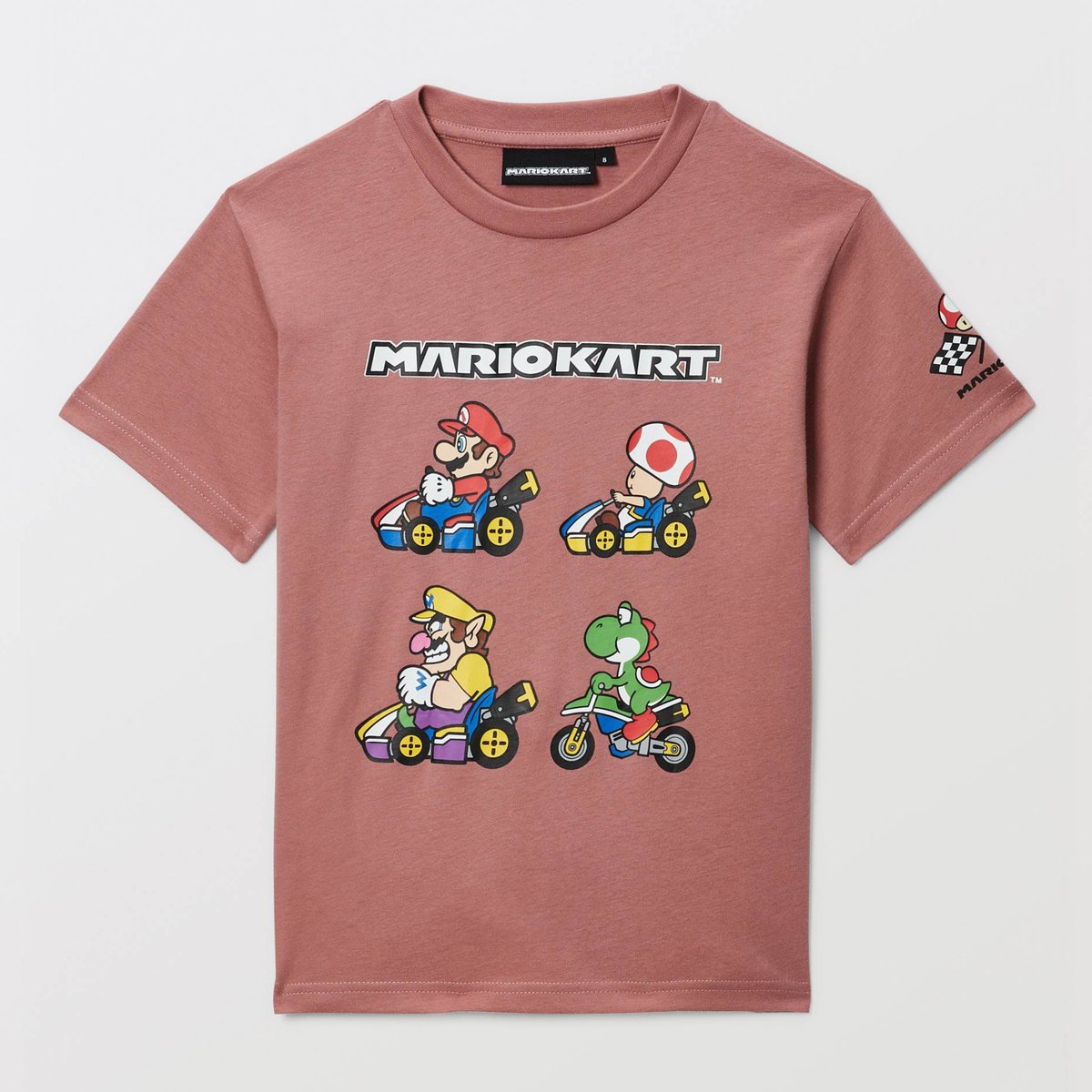T-shirt MARIO KART manches courtes imprimé en coton BIO GOTS blossom, MONOPRIX