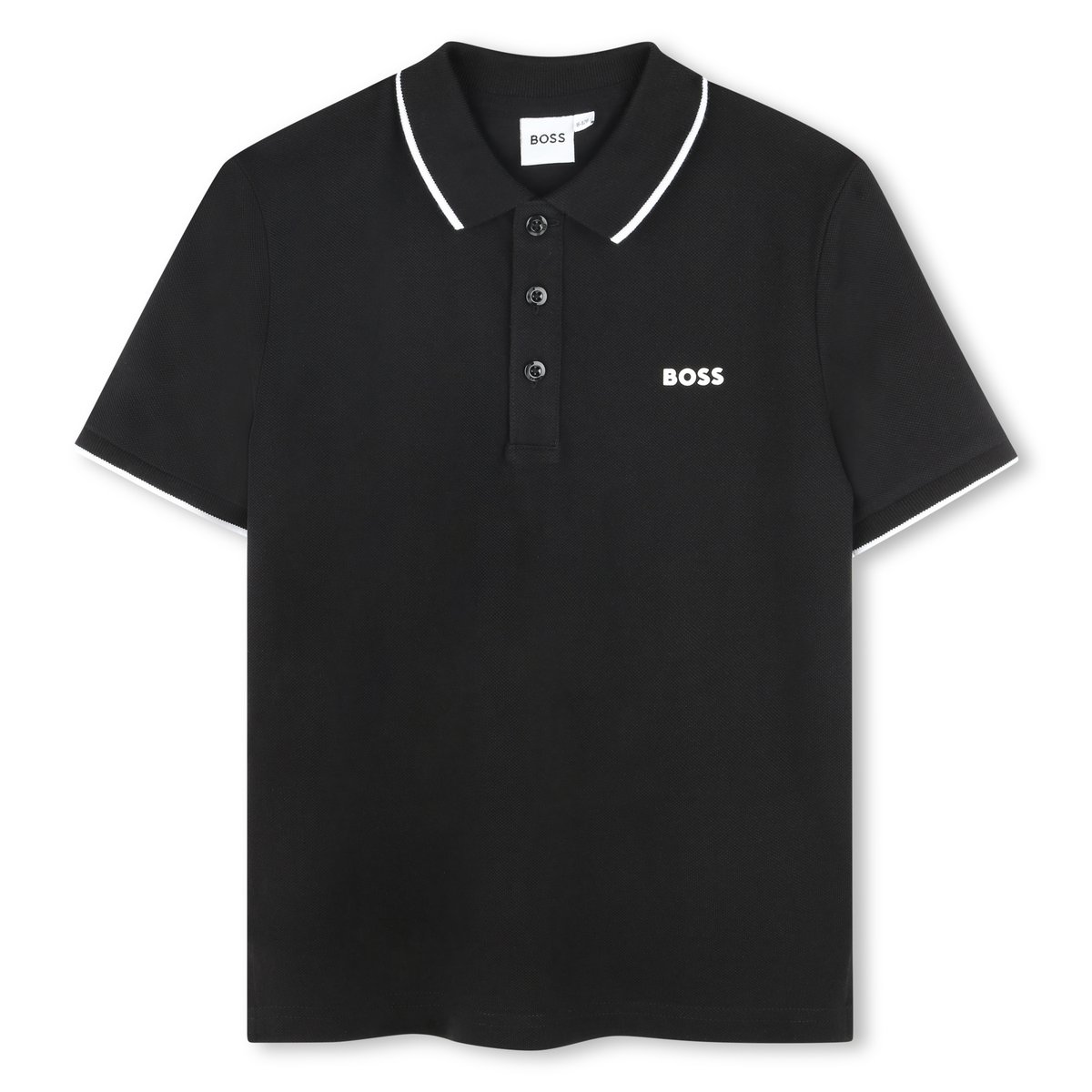 Polo manches courtes black, BOSS KIDSWEAR
