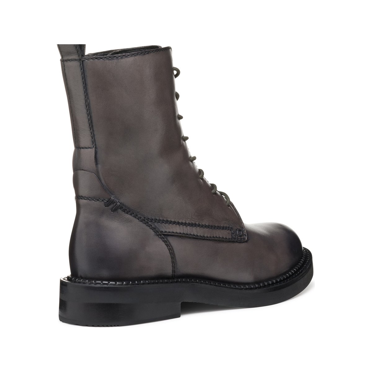 Bottines lacées en cuir, SERILDA taupe, GEOX