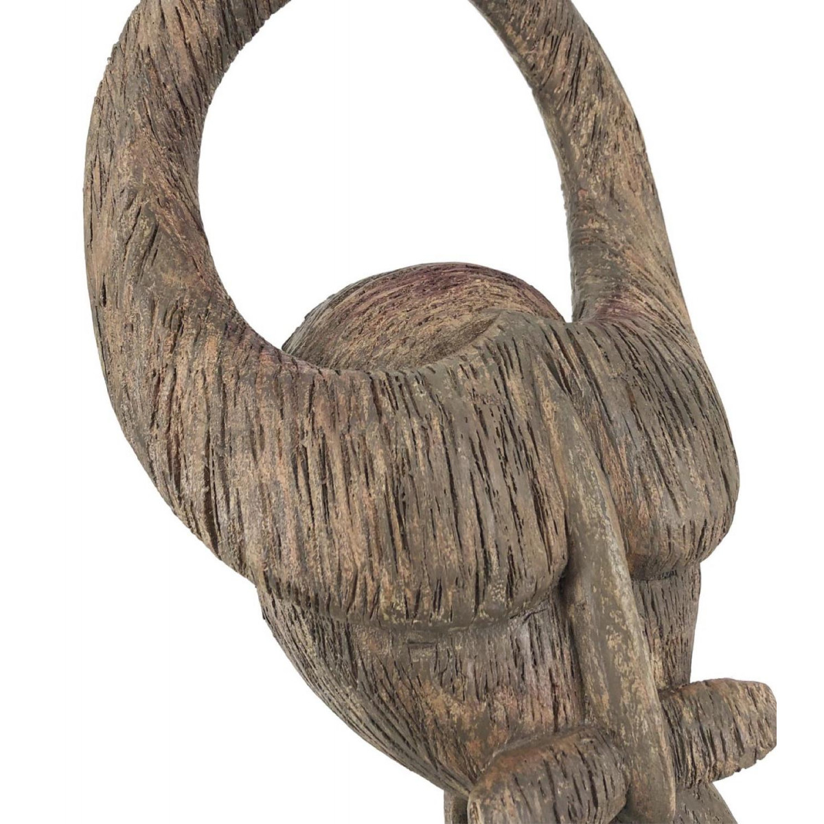 Sculpture viking marron, DECORATION D’AUTREFOIS