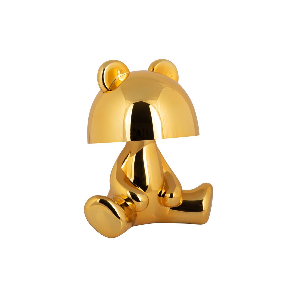 Lampe À Poser Thermoplaste BEAR LED plaqué or, LEITMOTIV