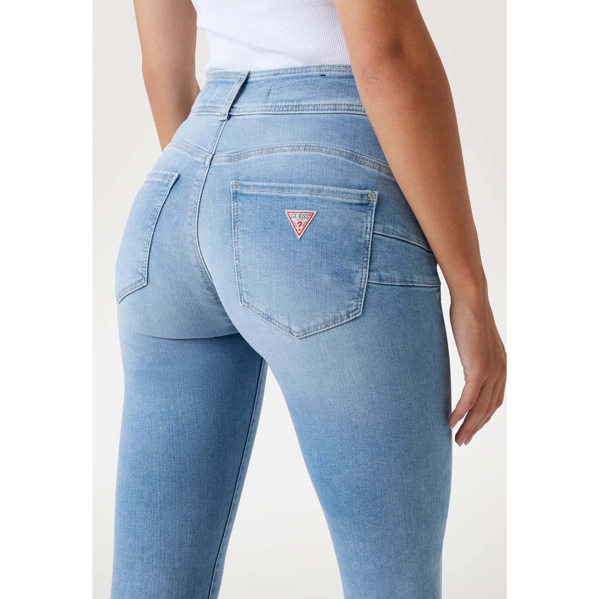 Jean Skinny Shape Up bleu clair, GUESS