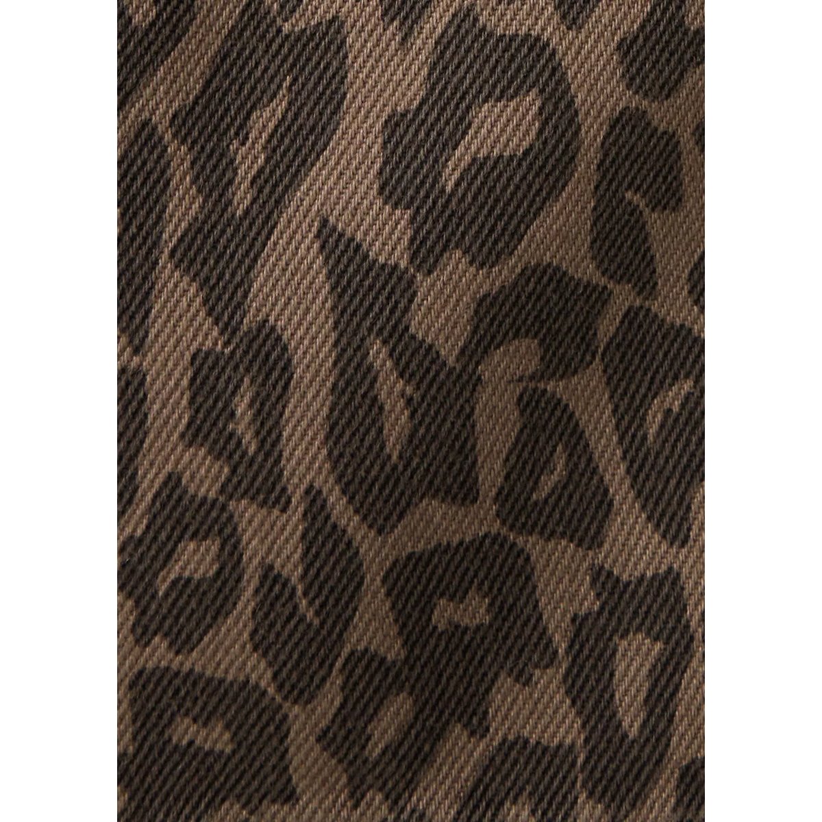 Jupe en jean à imprimé animalier marron, MANGO KIDS