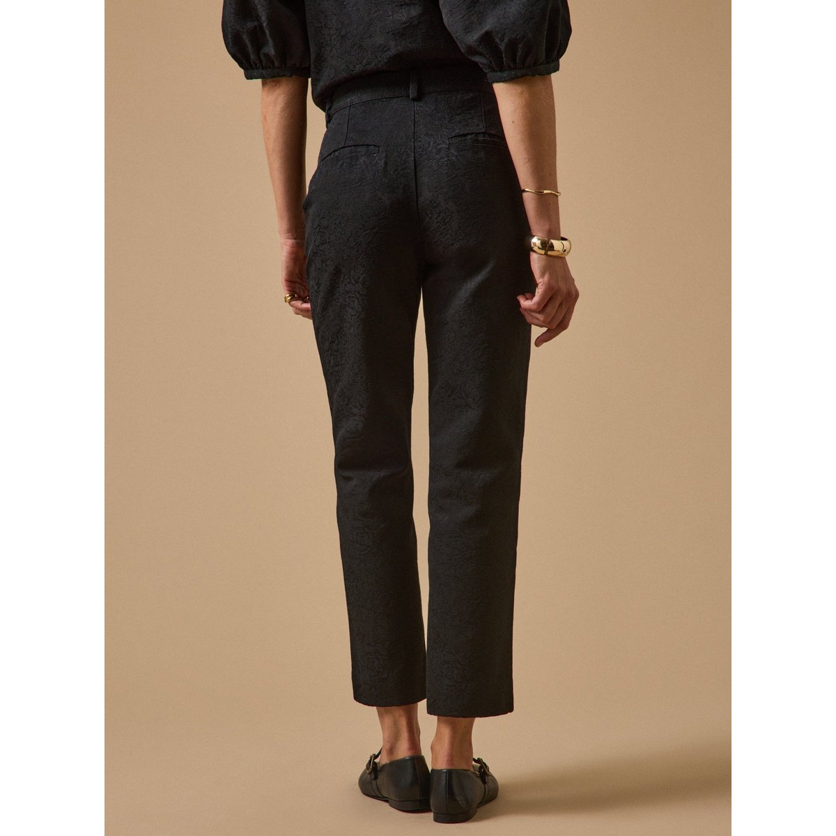 Pantalon cigarette raccourci Léo noir, CYRILLUS