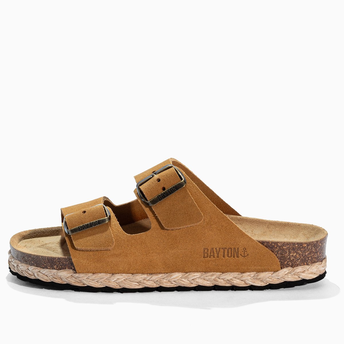 Sandales en cuir suédé BENALLA camel, BAYTON