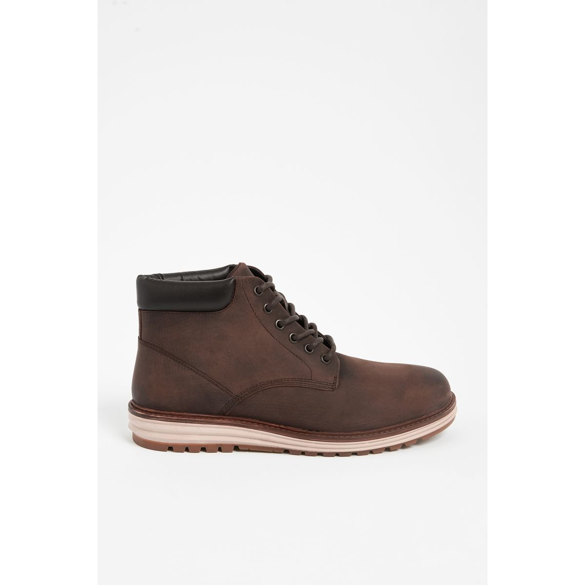 Bottines style sport à lacets marron, NEXT