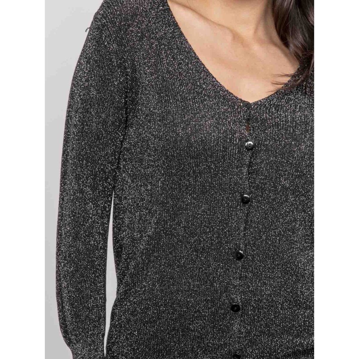 Gilet Fil textile Kevel noir, DONA LISA