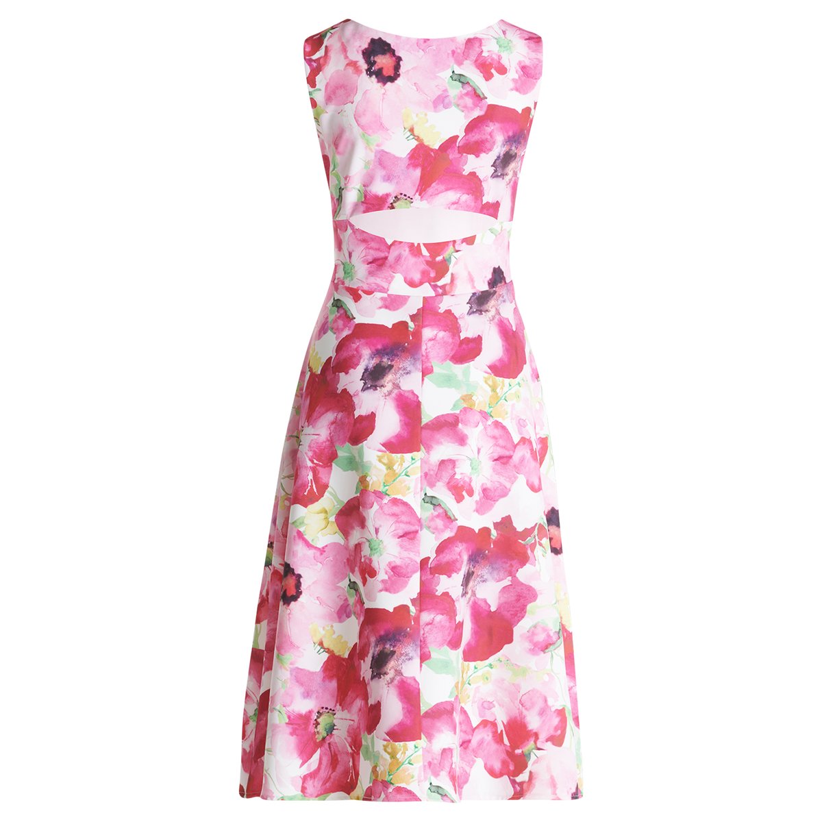Robe de cocktail à imprimé à fleurs cream/rosé, VERA MONT
