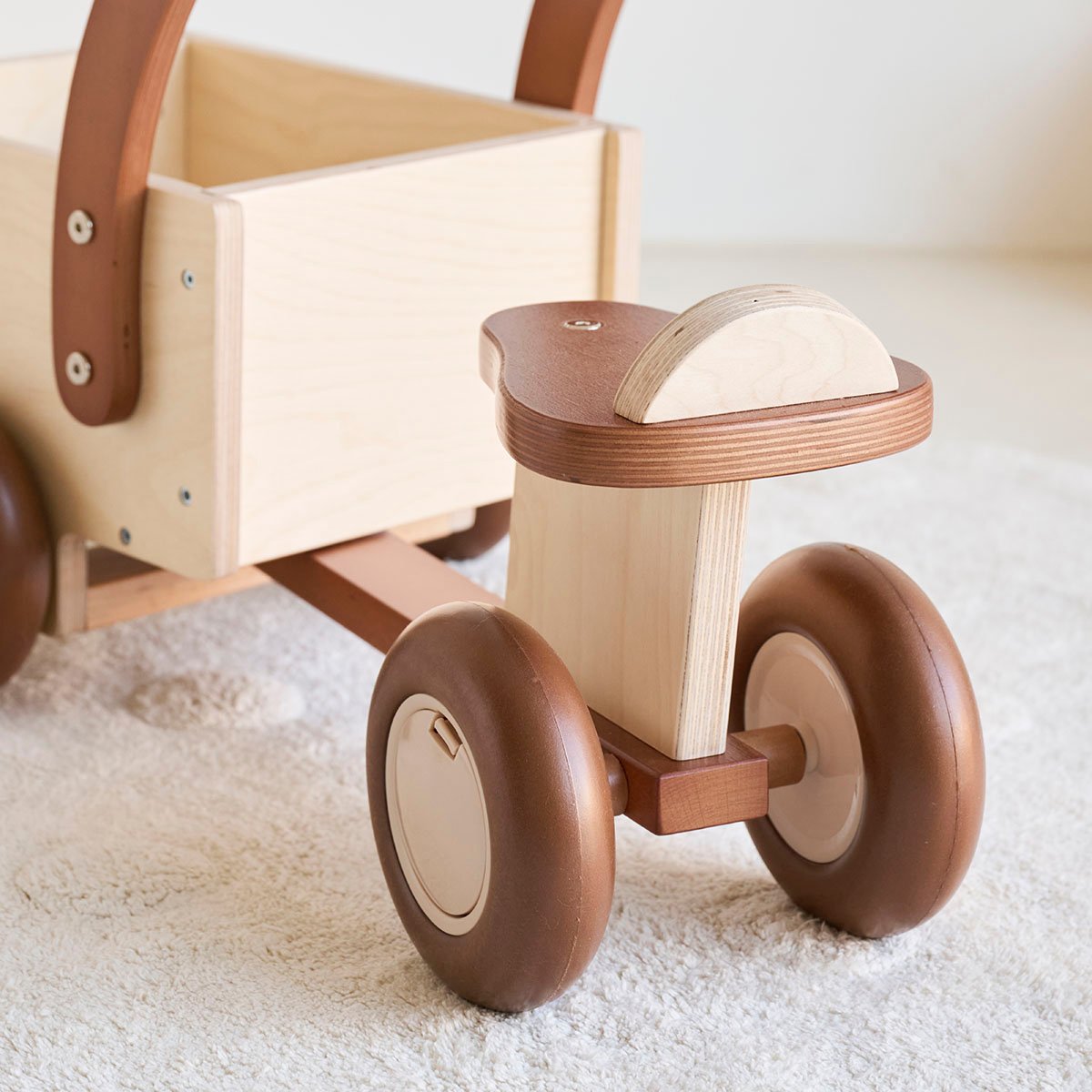 Tricycle draisienne  4-en-1 NOYER naturel, PETITE AMELIE