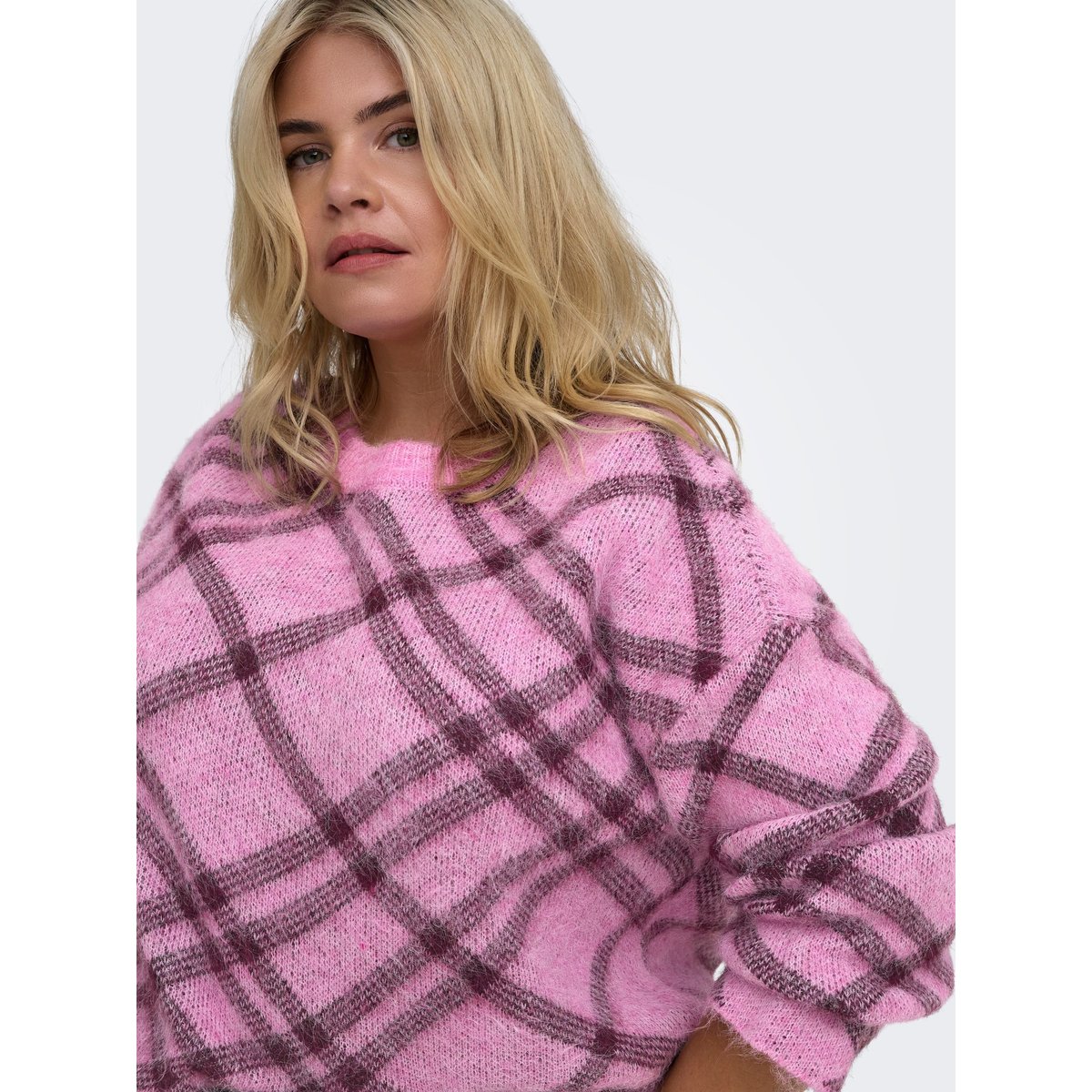 Pull En Maille cyclamen, ONLY CARMAKOMA