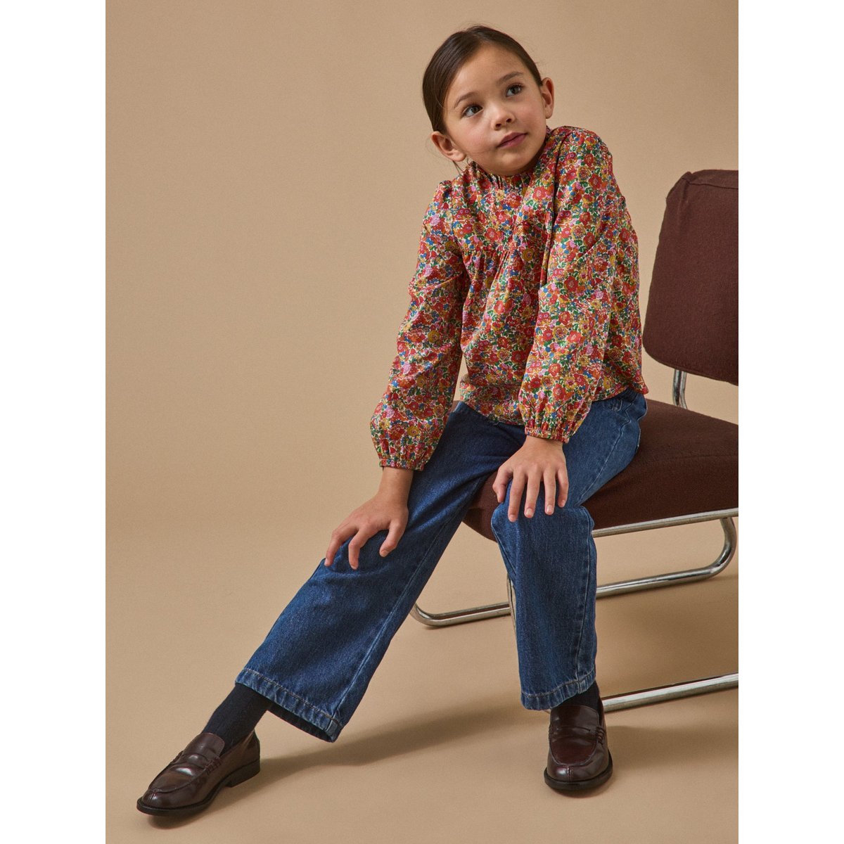 Blouse en tissu Liberty liberty annie and may rouge, CYRILLUS