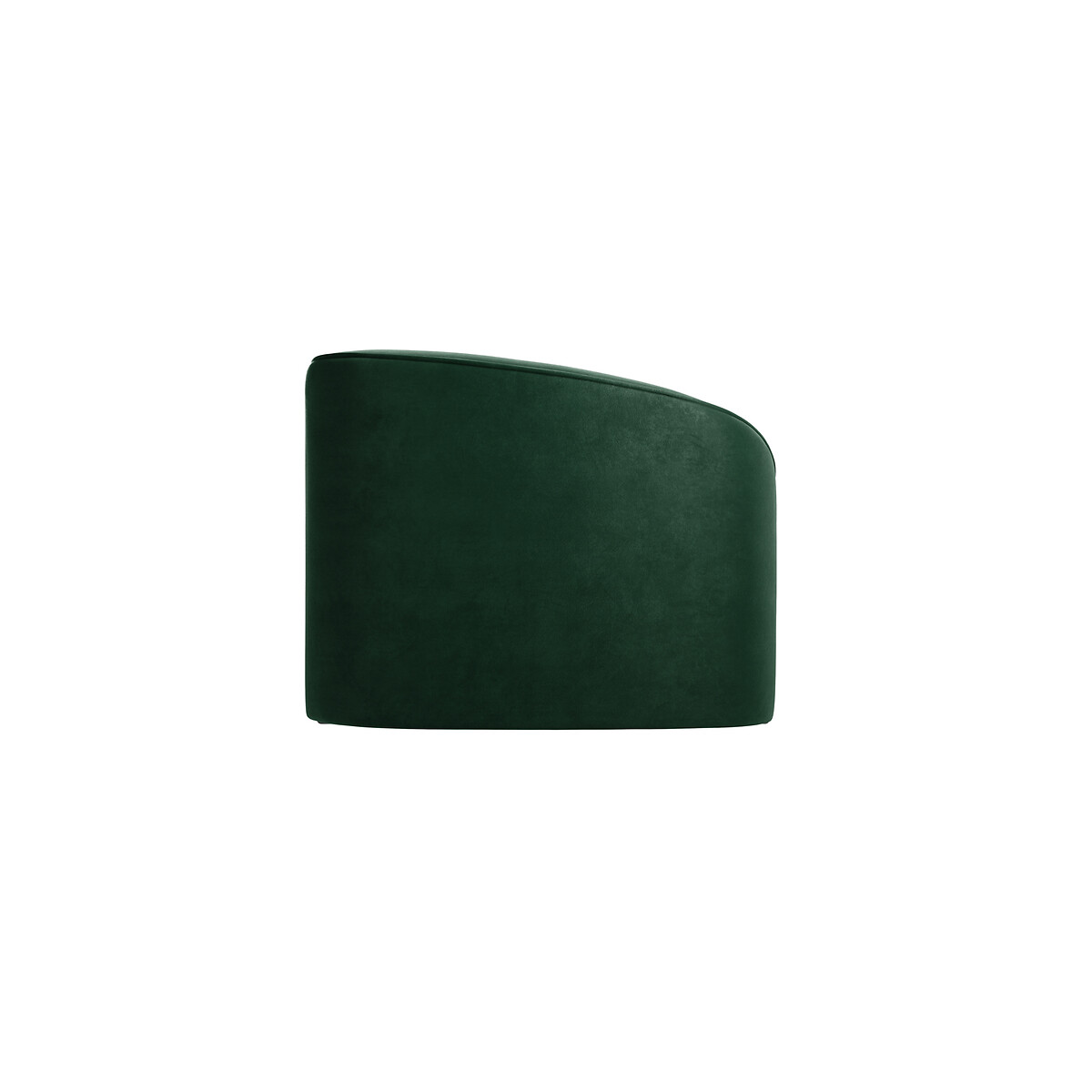 Isotta Curved Velvet 2 Seater Accent Sofa forest green, SO'HOME