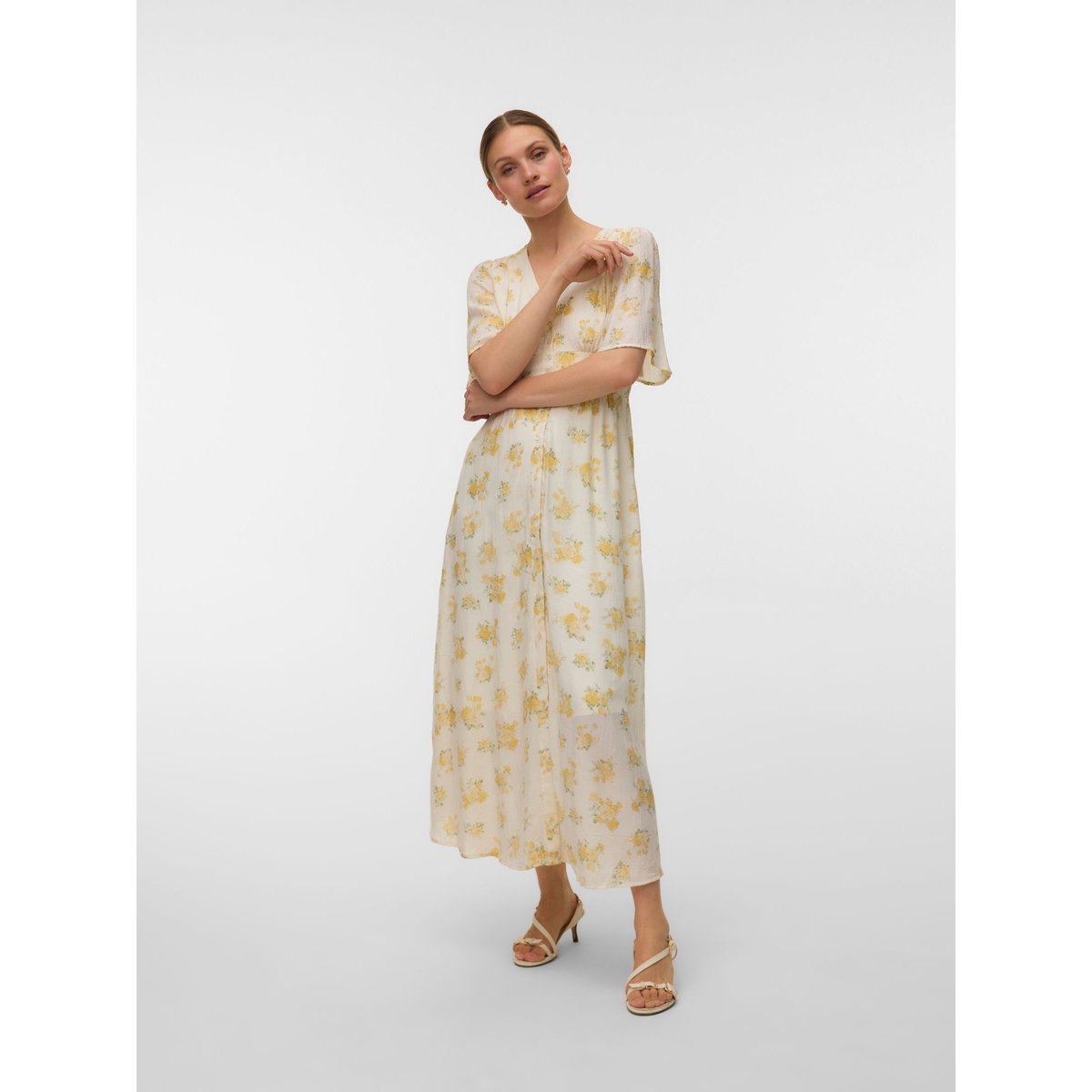 Robe Smockée birch, VERO MODA