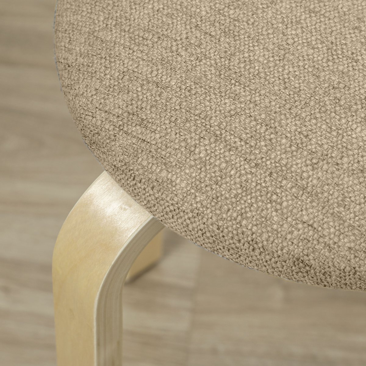 Tabouret Bois Kaki kaki, effet bois naturel, HOMCOM