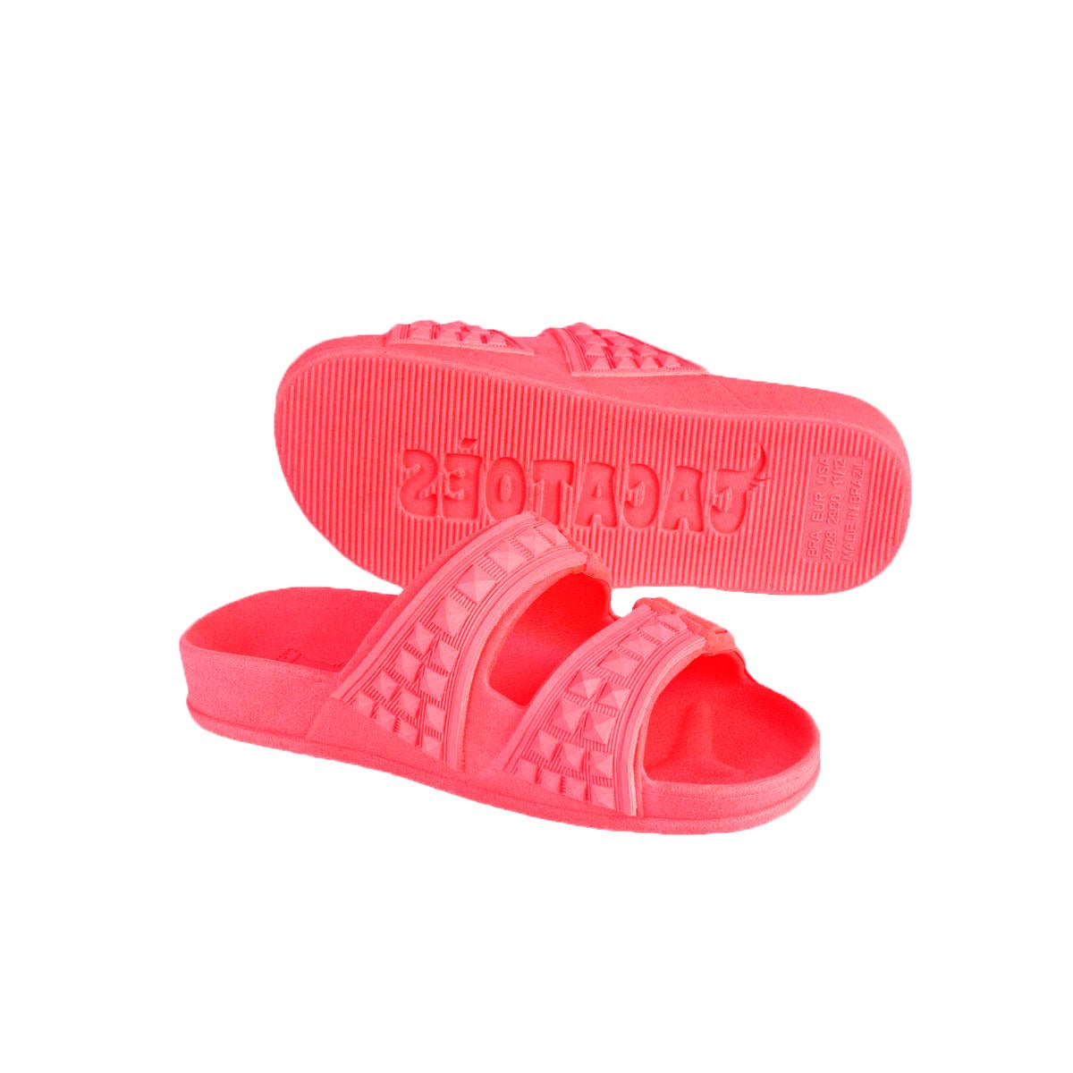 Sandales plates Enfant BELEM rose fluo, CACATOES
