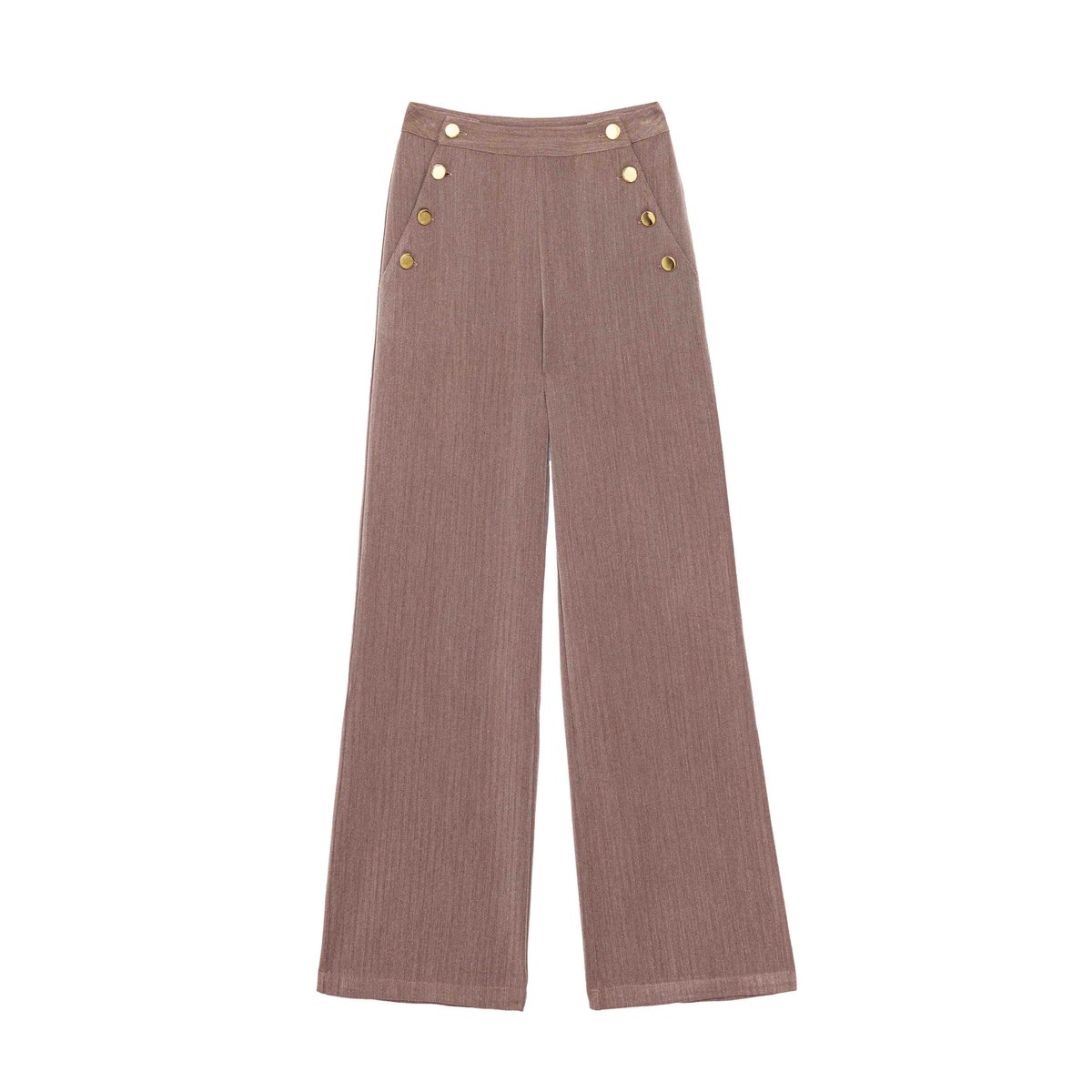 Pantalon droit uni PADDY 16-marron, LA PETITE ETOILE