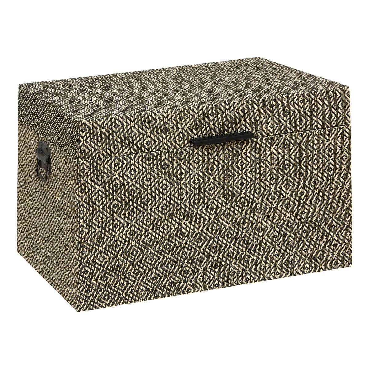 Lot de 3 malles de rangement gigognes RESO gris, ATMOSPHERA