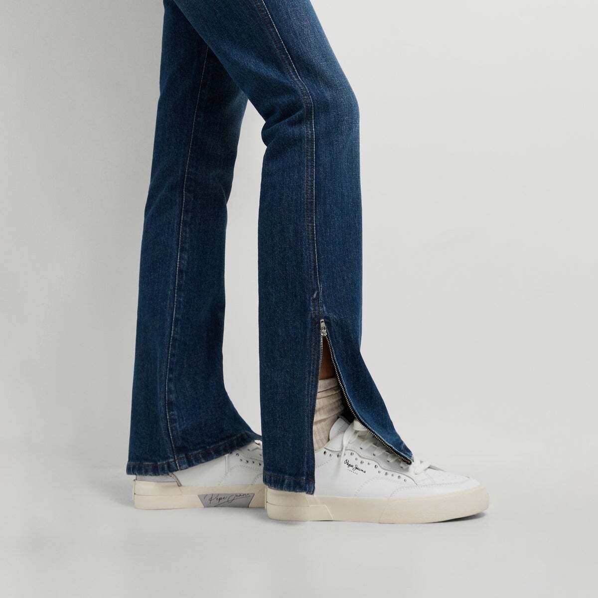 Milan - Baskets Combinées Avec Clous argent, PEPE JEANS