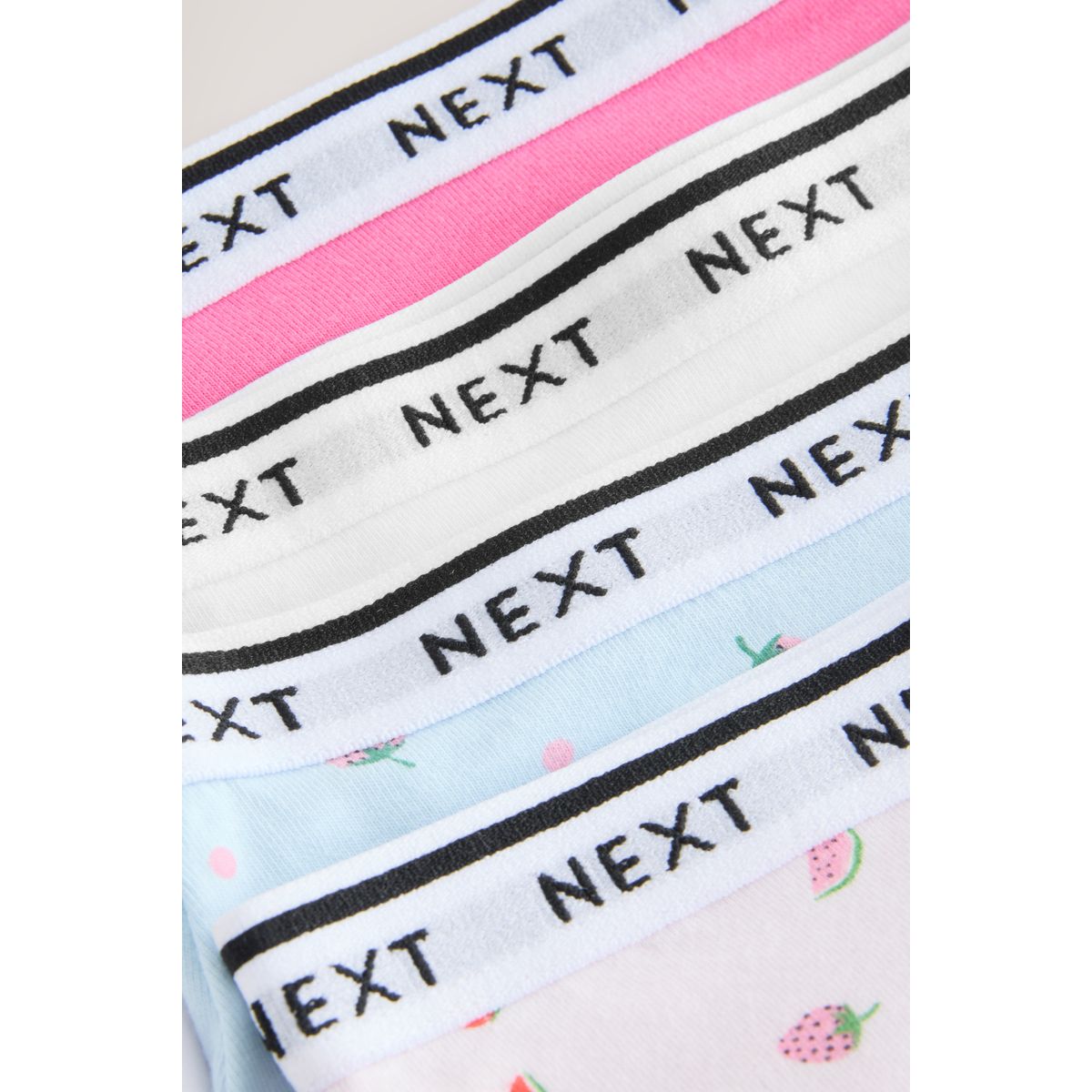 Culotte à logo, lot de 4 imprimé fruits, NEXT