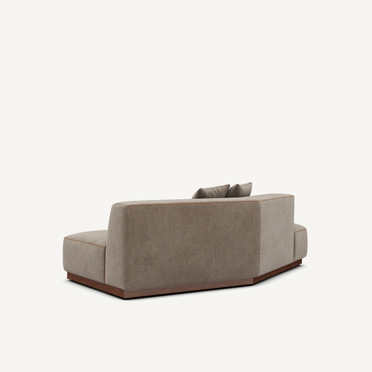 Demi-canapé gauche en toile chinée, JACOPO lichen, AM.PM