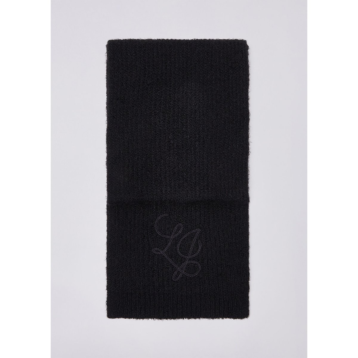 Écharpe en mélange de laine noir, LIU JO