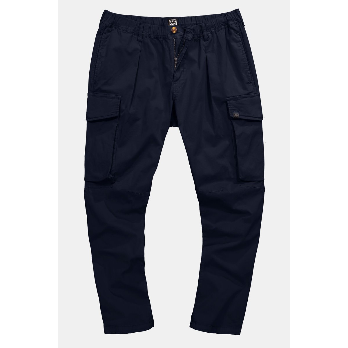 Pantalon cargo, spécial ventre fort marine foncé, STHUGE