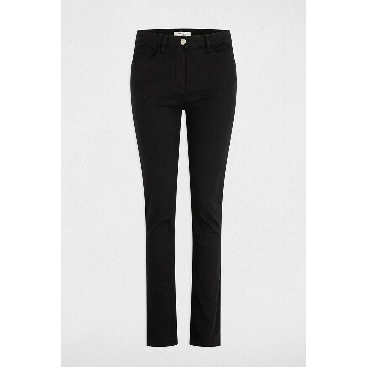 Pantalon droit noir, MORGAN
