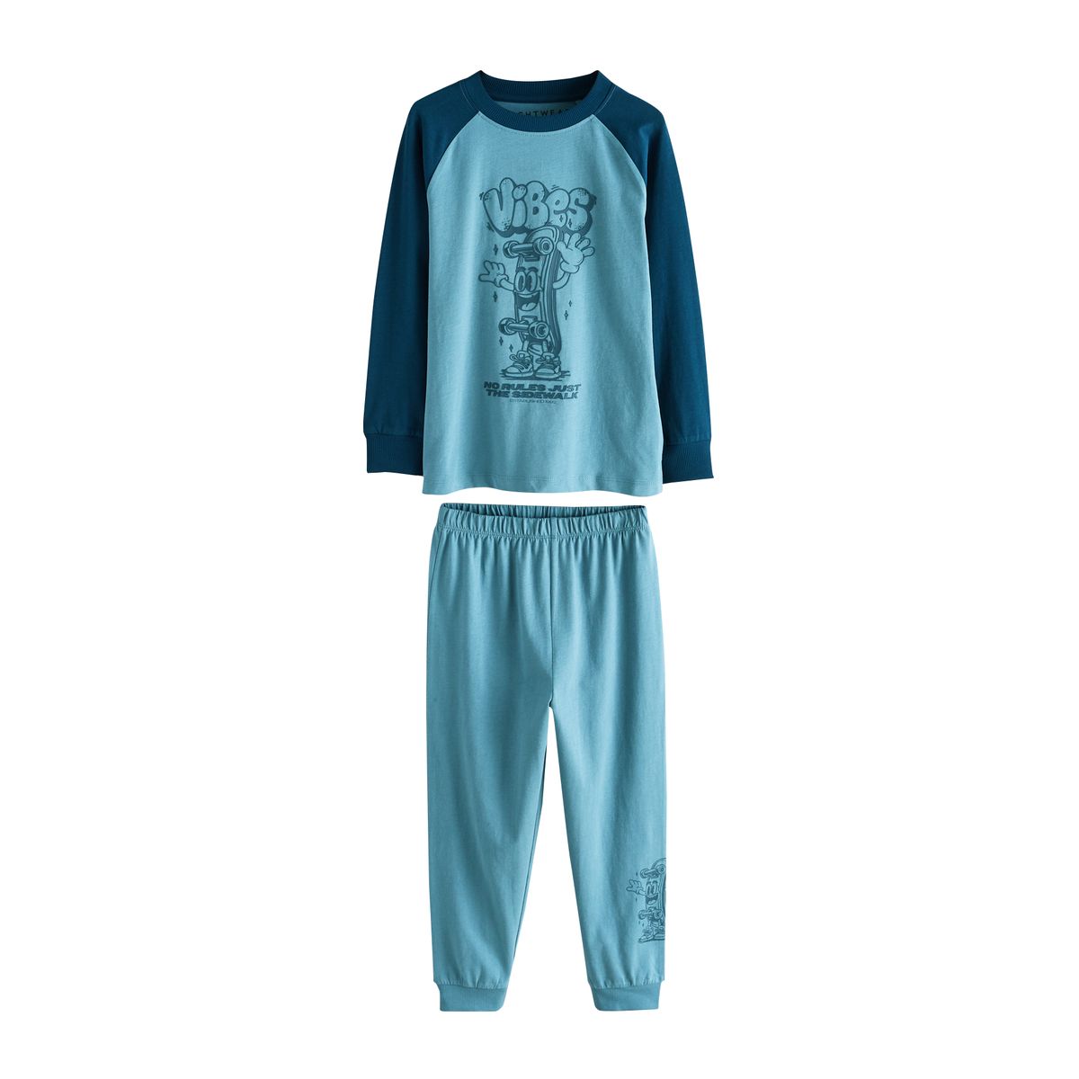Pyjamas à manches longues, lot de 2 ambiance cool rouge/bleu, NEXT