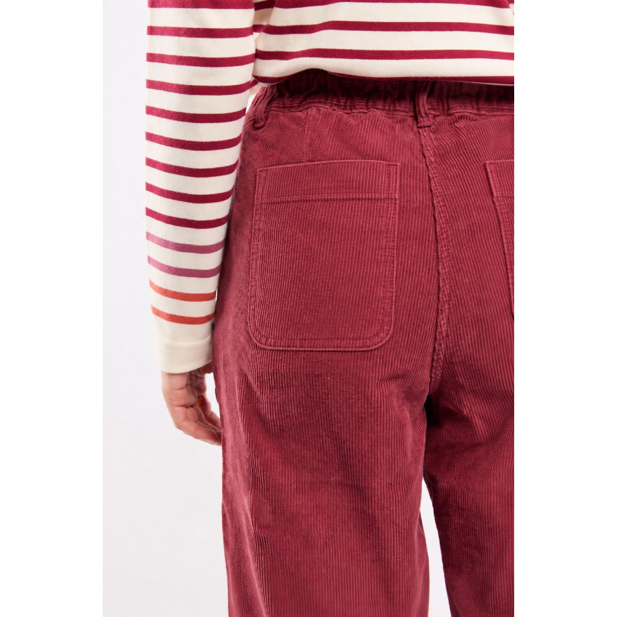 Pantalon à pont velours - coton betterave, ARMOR-LUX