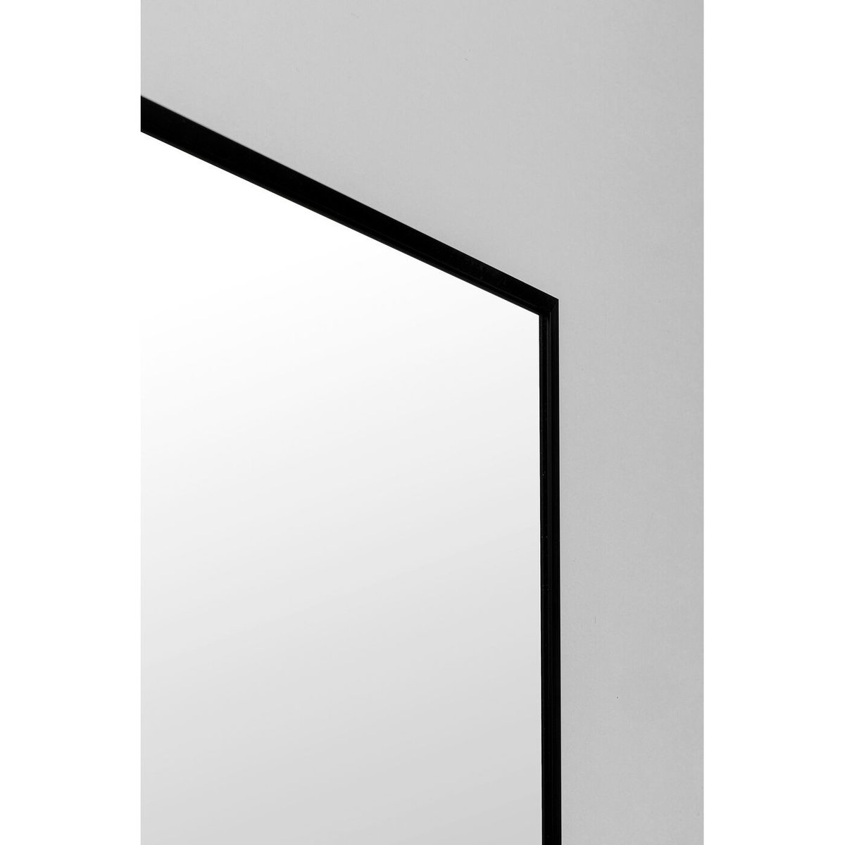 Miroir rectangle en aluminium 100x70, BELLA noir, KARE DESIGN